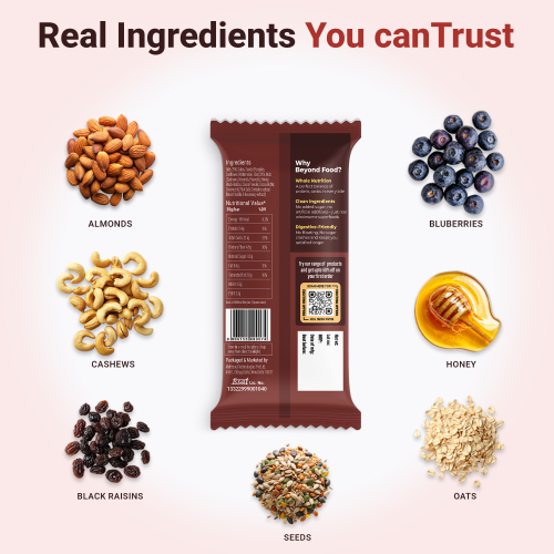 Beyond Food: Energy Bars - Classic Cocoa (Pack of 6)