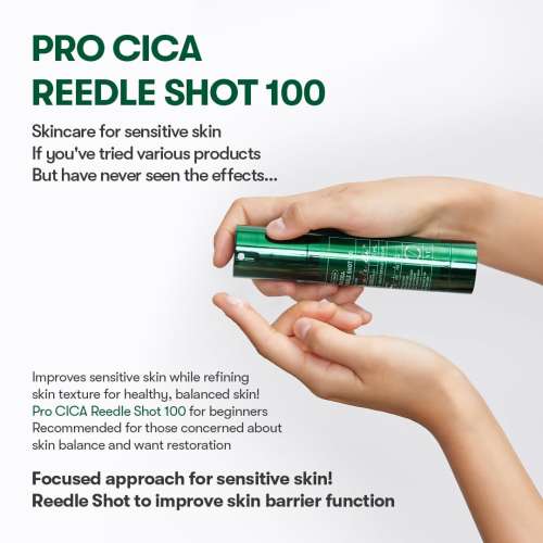 VT Cosmetics: Pro Cica Reedle Shot 100 | Calming Care | Barrier Repair | Micro-Needling | Sensitive Skin | 50ml