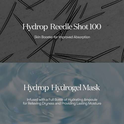 VT Cosmetics: Hydrop Reedle Shot 100hL 2-Step Hydrogel Mask | Intense Hydration | Micro-Needling | Deep Moisture | Sheet Mask | 33g