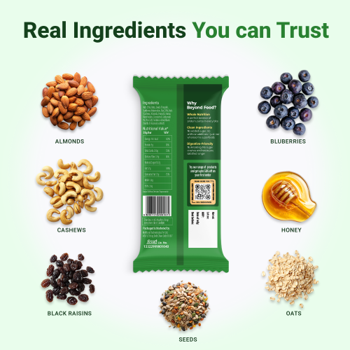 Beyond Food: Energy Bars - True Cardamom (Pack of 6)