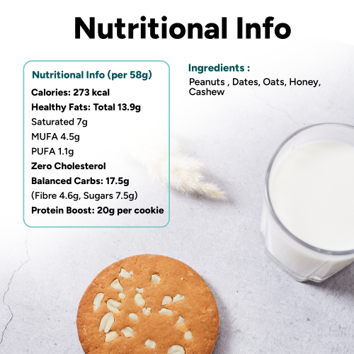 Beyond Food: Protein Cookies - Crunchy Peanut Butter (Pack of 6)