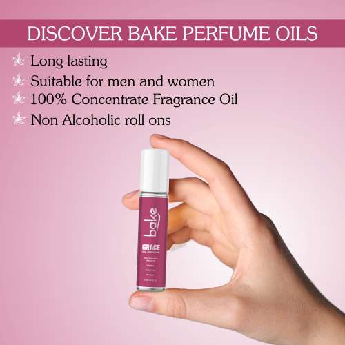 Bake Cosmetics: Grace 100% Concentrated Perfume Oil Roll-on - White Oud (Unisex)