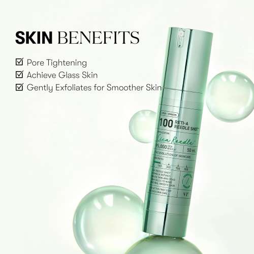 VT Cosmetics: Reti-A Reedle Shot 100 | Retinol | Micro-Needling | Anti-Aging | Fine Lines & Wrinkles |50ml