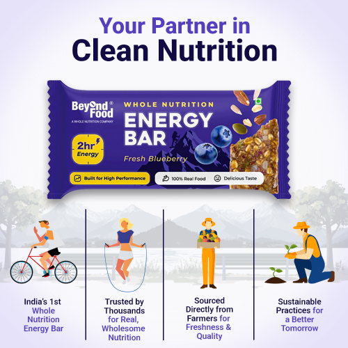 Beyond Food: Energy Bars - Fresh Blueberry (Pack of 6)