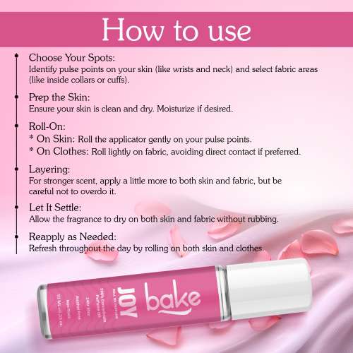 Bake Cosmetics: Joy 100% Concentrated Perfume Oil Roll-on - Peony (Unisex)