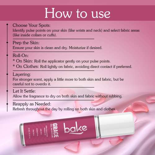 Bake Cosmetics: Grace 100% Concentrated Perfume Oil Roll-on - White Oud (Unisex)