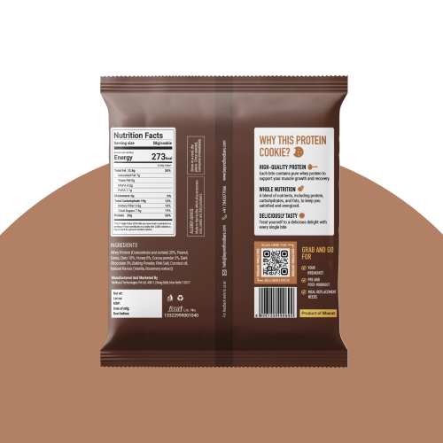 Beyond Food: Protein Cookies - Choco Almond Crunch (Pack of 12)