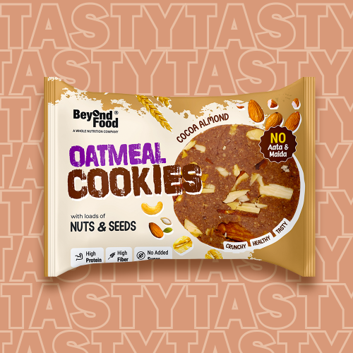 Beyond Food: Oatmeal Cookies - Cocoa Almond (Pack of 12)