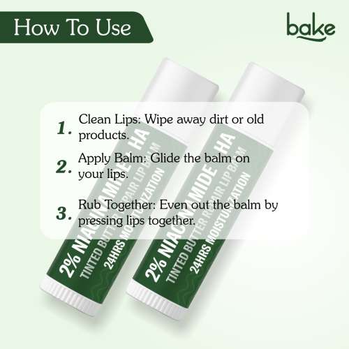 Bake Cosmetics: 2% Niacinamide + Hyaluronic Acid Tinted Lip Balm - Brightening & Moisturizing for Pigmented Lips