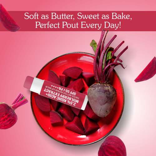 Bake Cosmetics: 2.5% Kojic Acid + Mulberry Extract Tinted Lip Balm SPF 55 PA++++ - Brightens Dark, Dry & Pigmented Lips