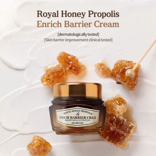 Skinfood: Royal Honey Propolis Enrich Barrier Cream | Deep Nourishment | Barrier Repair | Intense Hydration | Soothing Care | 63ml