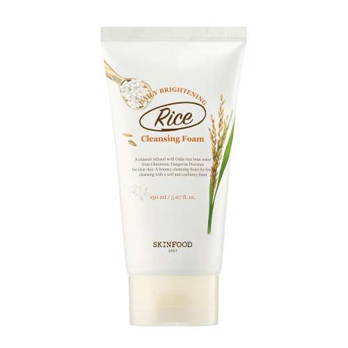 Skinfood: Rice Extract | Daily Brightening | Scrub Foam Cleanser | 150ml