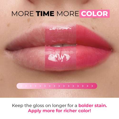 Lamel: All in One Lip Tinted Plumping Oil 402-Pink Sparkle