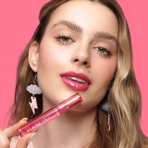 Lamel: All in One Lip Tinted Plumping Oil 402-Pink Sparkle