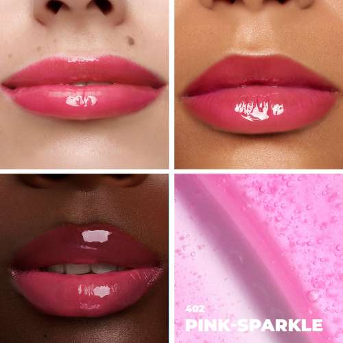 Lamel: All in One Lip Tinted Plumping Oil 402-Pink Sparkle