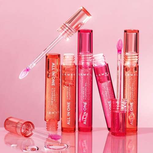 Lamel: All in One Lip Tinted Plumping Oil 404 Berry Ice