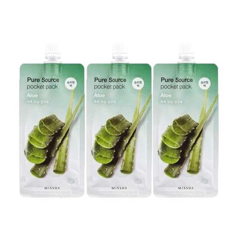 Missha: Pure Source Pocket Pack (Aloe) - 10ml (Pack 3)