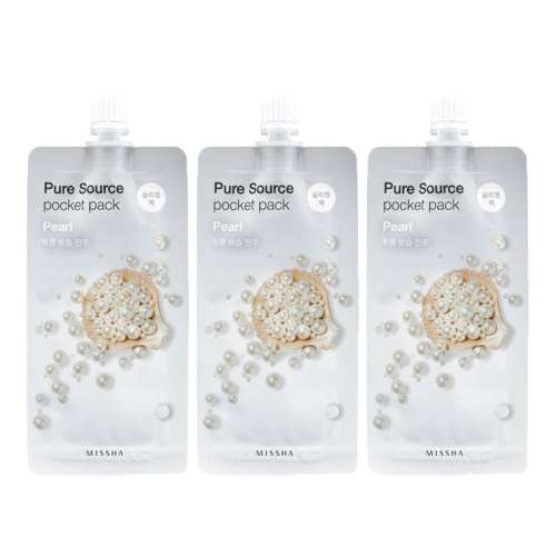 Missha: Pure Source Pocket Pack (Pearl) - 10ml (Pack 3)