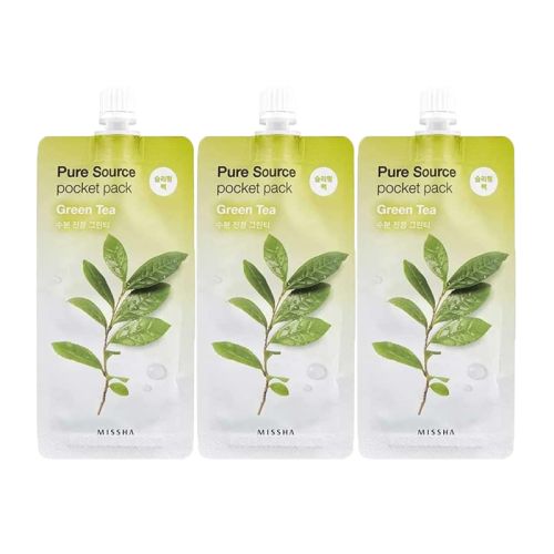 Missha: Pure Source Pocket Pack (Green Tea) - 10ml (Pack 3)