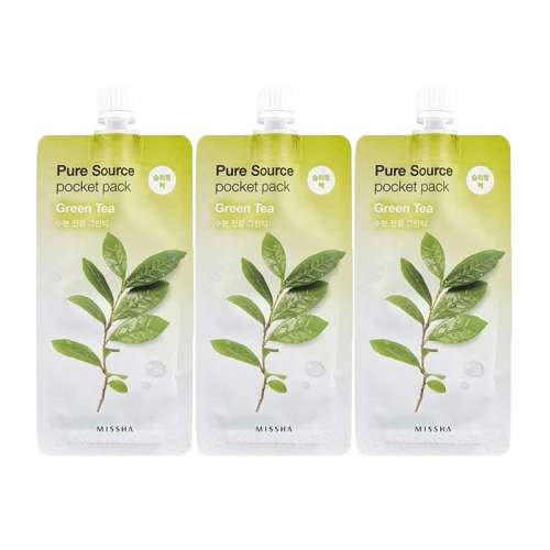 Missha: Pure Source Pocket Pack (Green Tea) - 10ml (Pack 3)