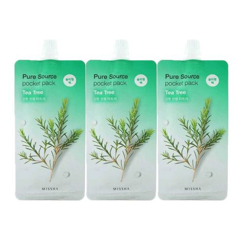 Missha: Pure Source Pocket Pack (Tea Tree) - 10ml (Pack 3)