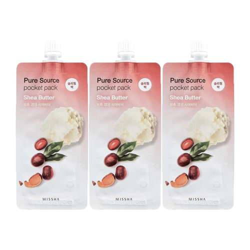 Missha: Pure Source Pocket Pack (Shea Butter) - 10ml (Pack 3)