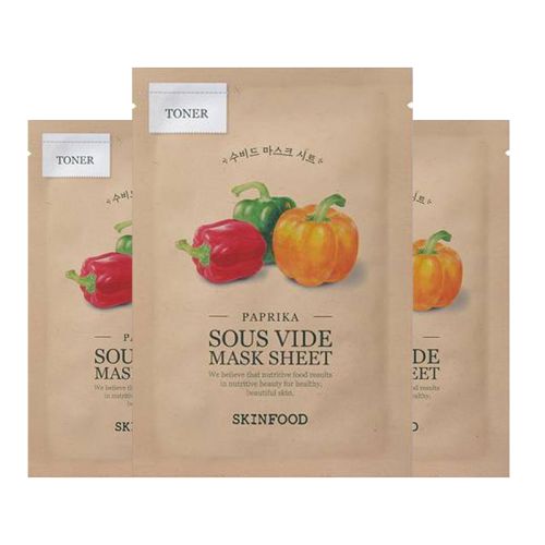 Skinfood: Paprika Sous Vide Mask Sheet - 18ml pack of 3