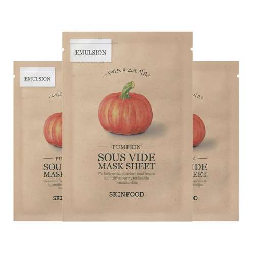 Skinfood: Pumpkin Sous Vide Mask Sheet - 18ml pack of 3