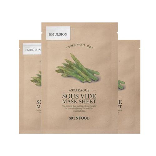 Skinfood: Asparagus Sous Vide Mask Sheet - 18ml pack of 3