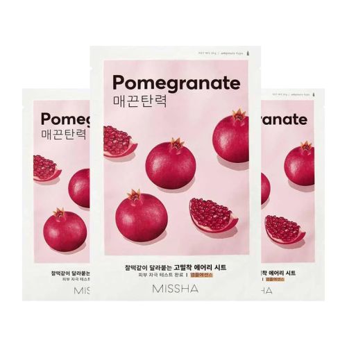 Missha: Airy Fit Sheet Mask (Pomegranate) - 19ml (Pack 3) Missha: Airy Fit Sheet Mask (Pomegranate) - 19ml (Pack 3)