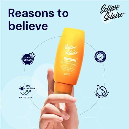 Eclipse Solaire: Active Sunscreen SPF 50 PA+++, 60 ml