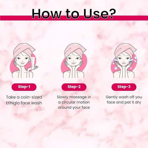 Ethiglo: Skin Whitening Deep Cleansing Facial Foam Face Wash for Healthy, Soft and Smooth Skin | Removes Dirt, Impurities and Excess Oil | Suitable for All Skin Types - 200gm