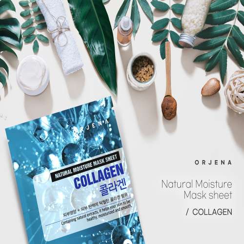 Orjena: Natural Moisture Collagen Mask Sheet 23ml Pack of 3