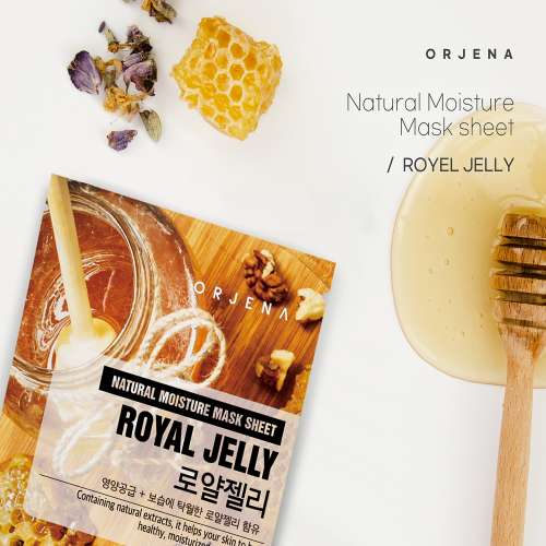 Orjena: Natural Moisture Royal Jelly Mask Sheet 23ml Pack of 3