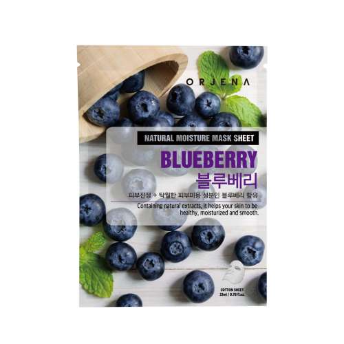 Orjena: Natural Moisture Mask Sheet - Blueberry 23ml Pack of 3