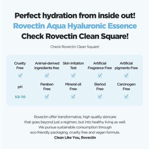 Rovectin: Aqua Hyaluronic Essence 100ml
