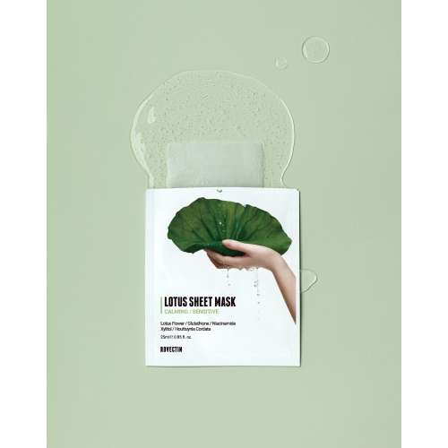 Rovectin: Calming Lotus Sheet Mask 5ea 125ml