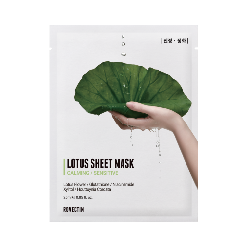 Rovectin: Calming Lotus Sheet Mask 5ea 125ml