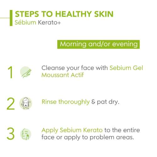 Bioderma: Anti-Blemish Gel Cream - Sebium Kerato+ Spot Corrector - Eliminates Pimples & Blackheads 30ml