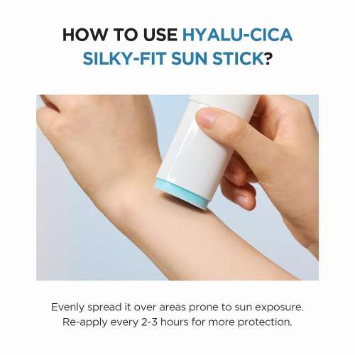 SKIN1004: Madagascar Centella Hyalu-Cica Silky-fit Sun Stick | Calming Care | Sensitive Skin | UV Protection | Daily Sunscreen | 20gm