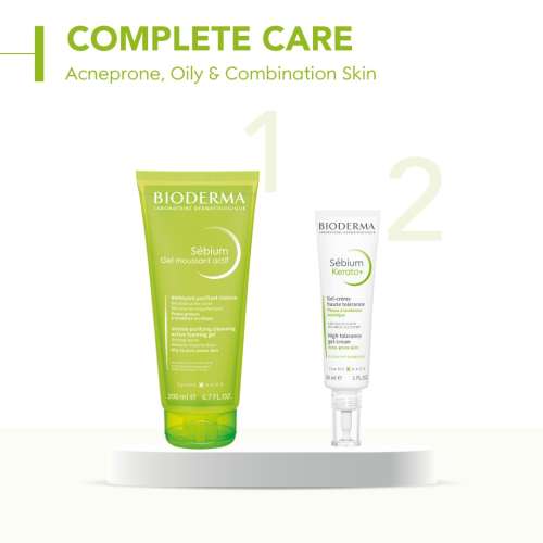 Bioderma: Anti-Blemish Gel Cream - Sebium Kerato+ Spot Corrector - Eliminates Pimples & Blackheads 30 ml