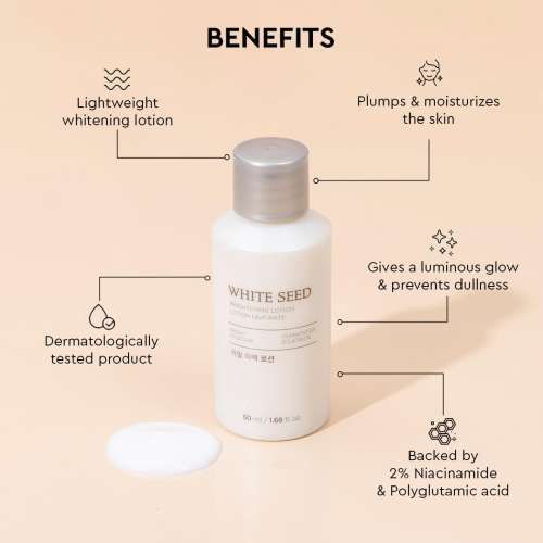 VT Cosmetics: White Seed Brightening Lotion (50ml)