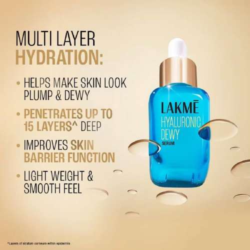 Lakme: Hyaluronic Dewy Serum with 10% Hyaluronic Acid & Pentavitin Complex 30ml
