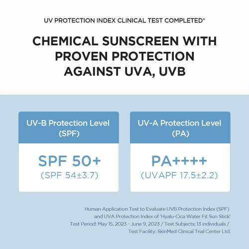 SKIN1004: Madagascar Centella Hyalu-Cica Silky-fit Sun Stick | Calming Care | Sensitive Skin | UV Protection | Daily Sunscreen | 20gm