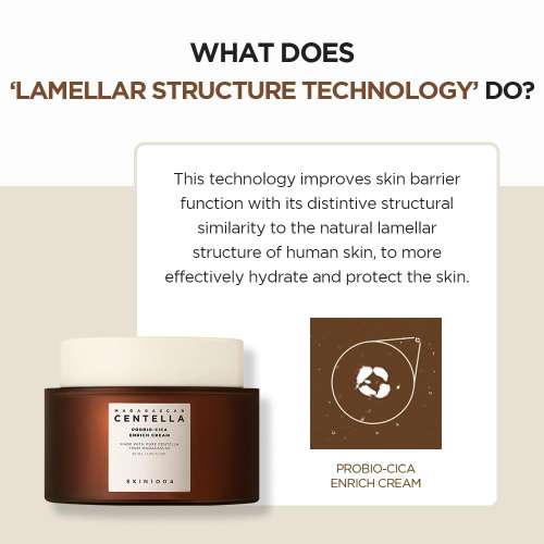 SKIN1004: Madagascar Centella Probio Cica Enrich Cream  | Calming Care | Sensitive Skin | Moisturizer | Barrier Support | 50Ml
