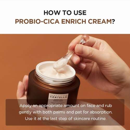 SKIN1004: Madagascar Centella Probio Cica Enrich Cream  | Calming Care | Sensitive Skin | Moisturizer | Barrier Support | 50Ml