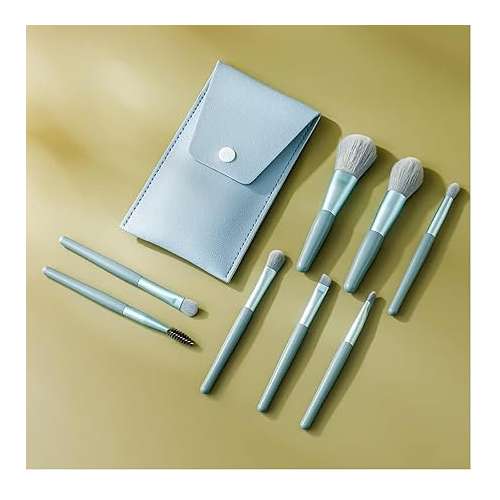 kindlife: 8 Pcs Brush Set With Pouch