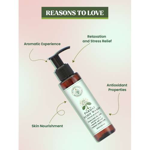 VITMINVEDA: Parijat Natural Shine Body Wash 200ml