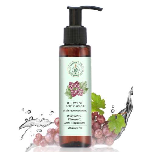 VITMINVEDA: Ravishing Red Wine Body Wash 200ml