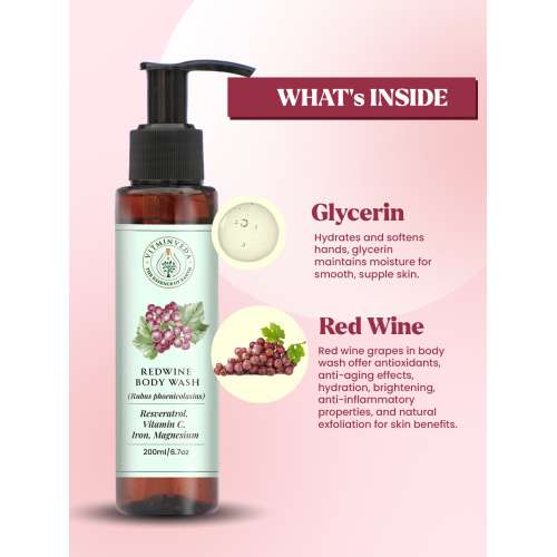 VITMINVEDA: Ravishing Red Wine Body Wash 200ml